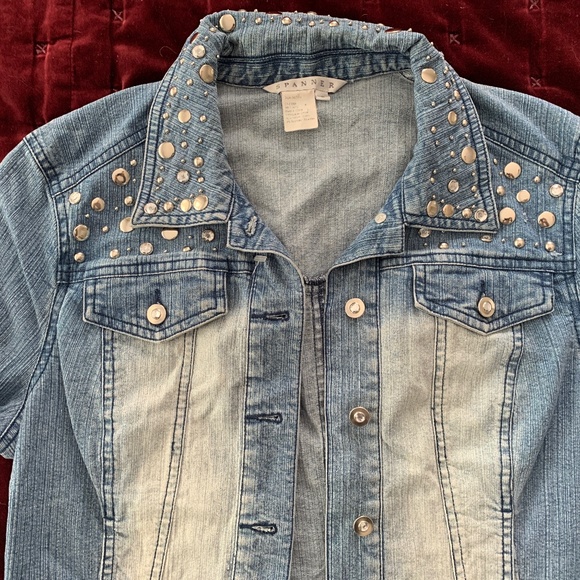 Spanner Studded Denim Jacket - Picture 2 of 3